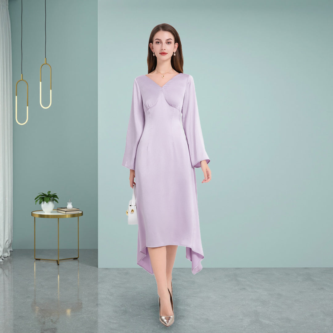 Deenadourdour® Met Onregelmatig Avant-Garde Silhouet Sierlijk Casual Jurk