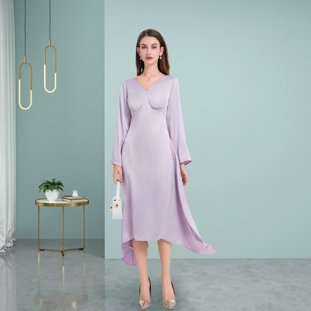 Deenadourdour® Met Onregelmatig Avant-Garde Silhouet Sierlijk Casual Jurk