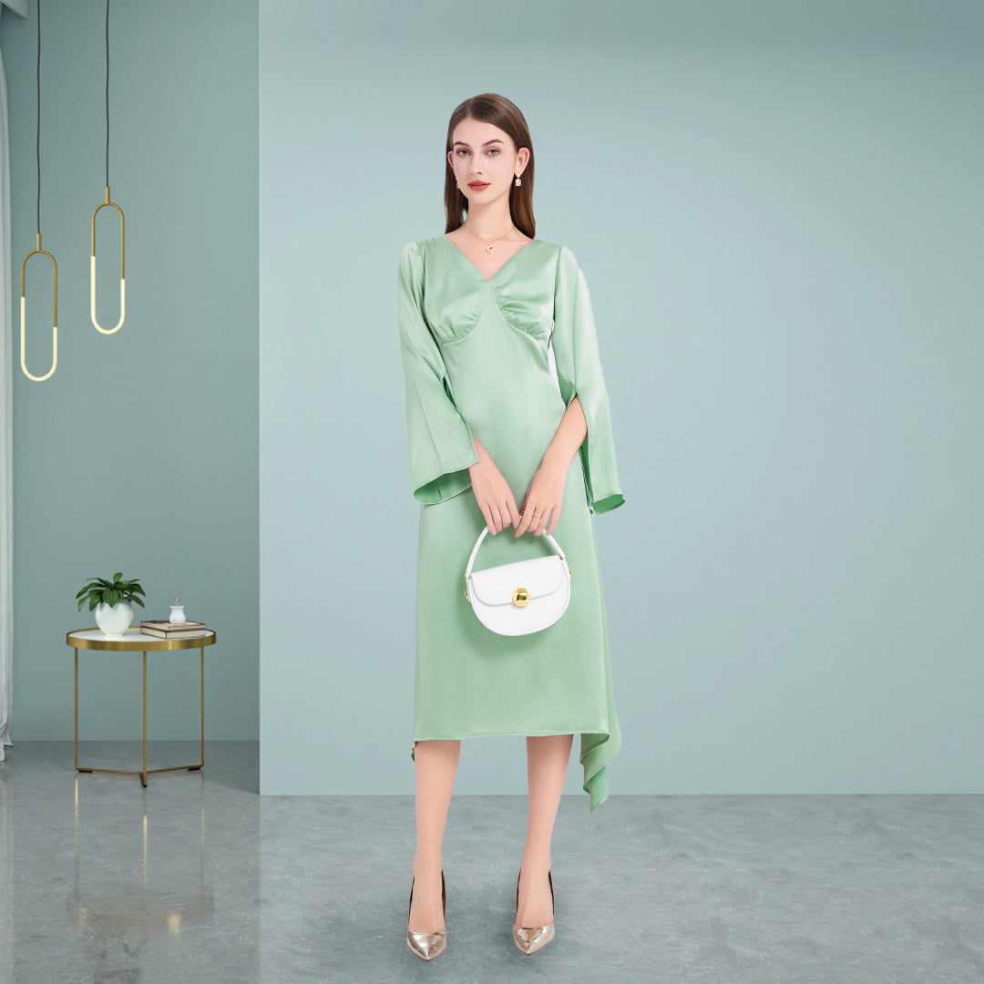 Deenadourdour® Met Onregelmatig Avant-Garde Silhouet Sierlijk Casual Jurk