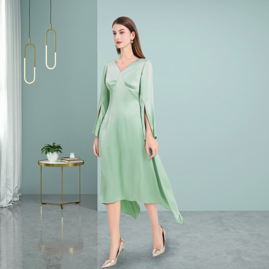 Deenadourdour® Met Onregelmatig Avant-Garde Silhouet Sierlijk Casual Jurk