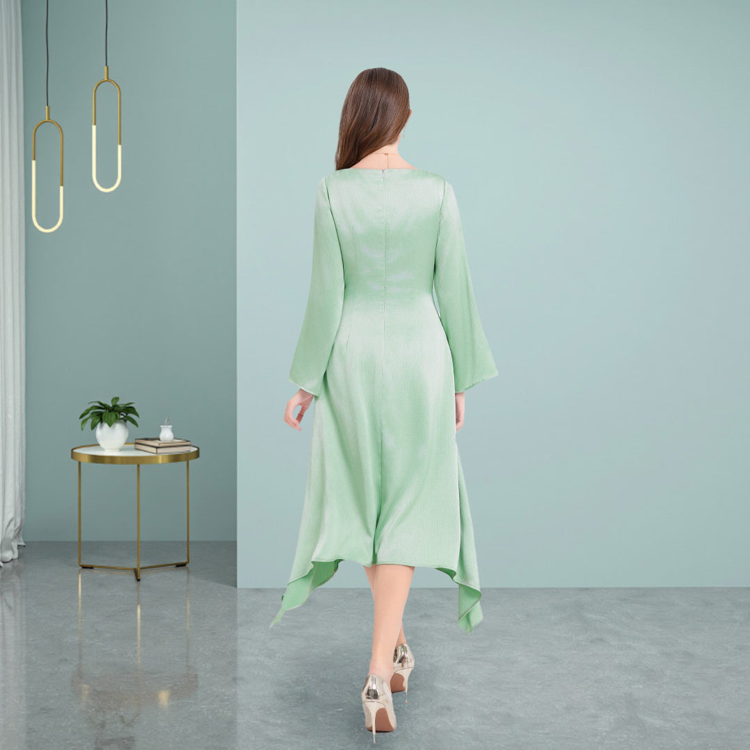 Deenadourdour® Met Onregelmatig Avant-Garde Silhouet Sierlijk Casual Jurk