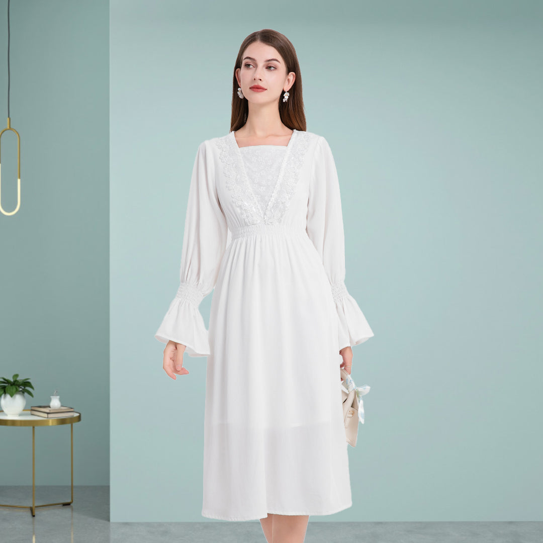 Deenadourdour® Stijlvolle elegante Tencel-jurk