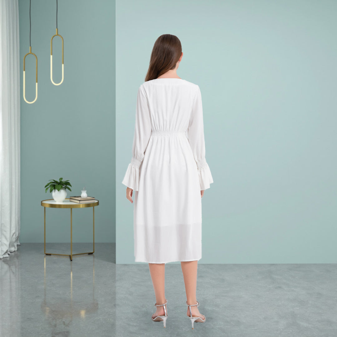 Deenadourdour® Stijlvolle elegante Tencel-jurk