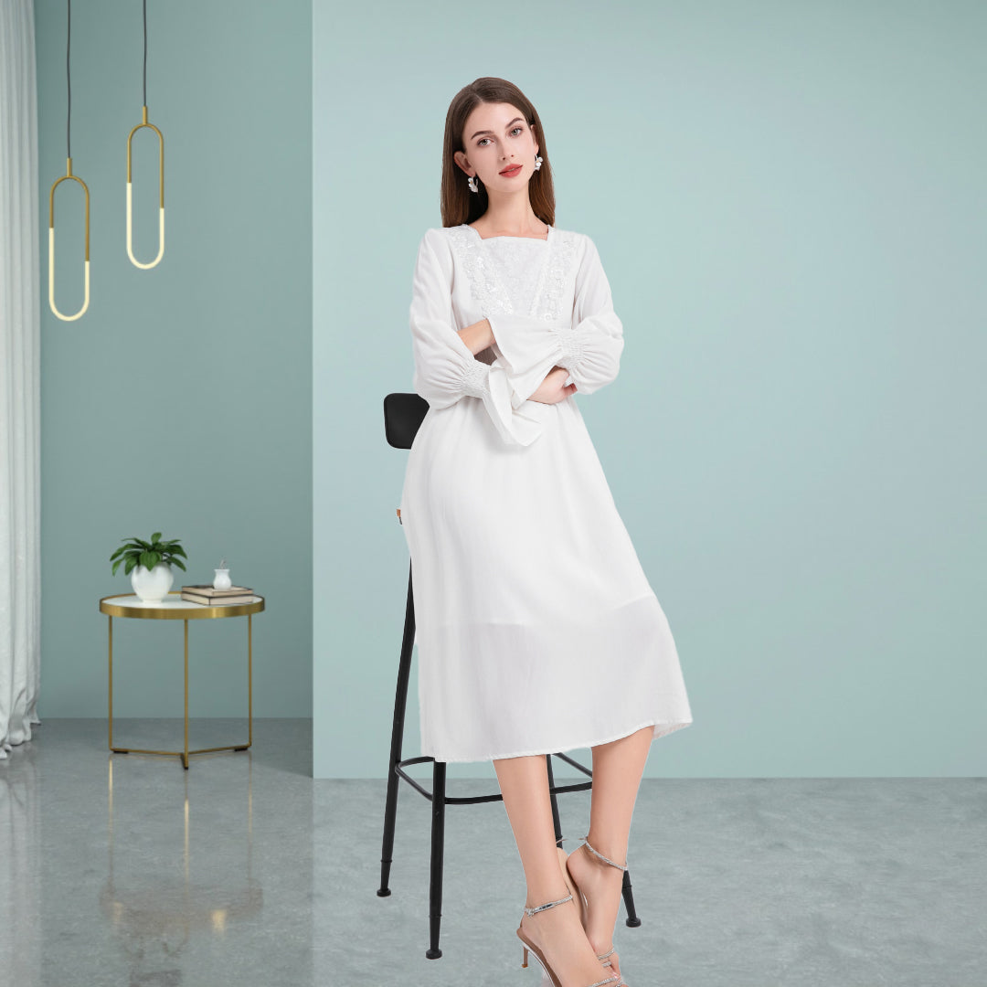 Deenadourdour® Stijlvolle elegante Tencel-jurk