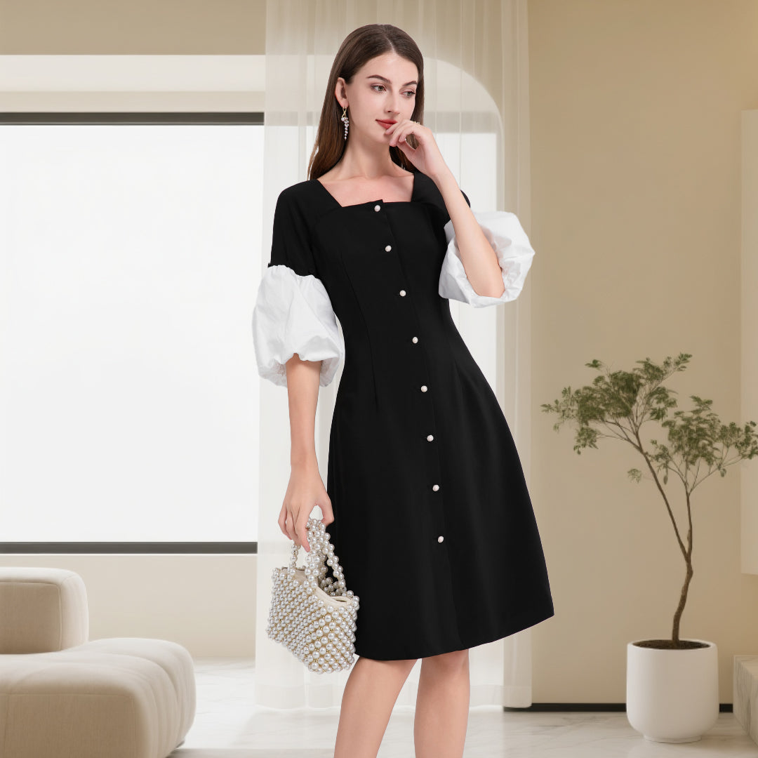 Deenadourdour® Voorname en elegante jurk in Hepburn-stijl