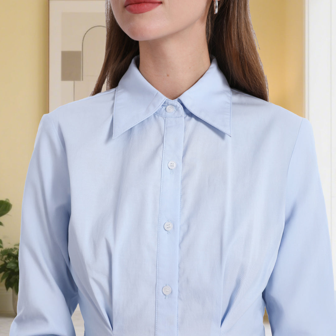 Deenadourdour® Casual Woon-Werk Overhemd met Getailleerde Pasvorm