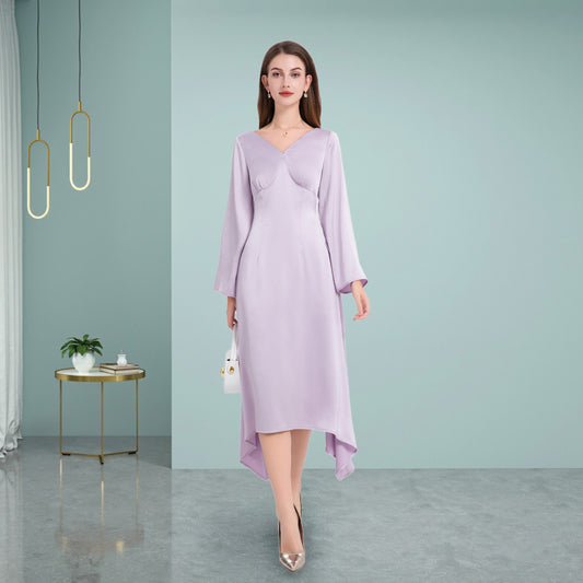 Deenadourdour® Met Onregelmatig Avant-Garde Silhouet Sierlijk Casual Jurk
