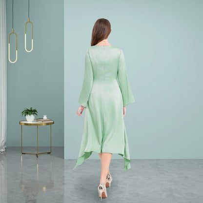 Deenadourdour® Met Onregelmatig Avant-Garde Silhouet Sierlijk Casual Jurk