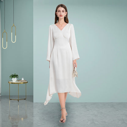 Deenadourdour® Met Onregelmatig Avant-Garde Silhouet Sierlijk Casual Jurk