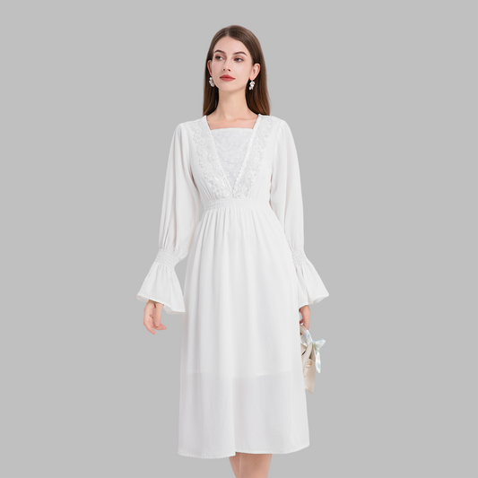Deenadourdour® Stijlvolle elegante Tencel-jurk