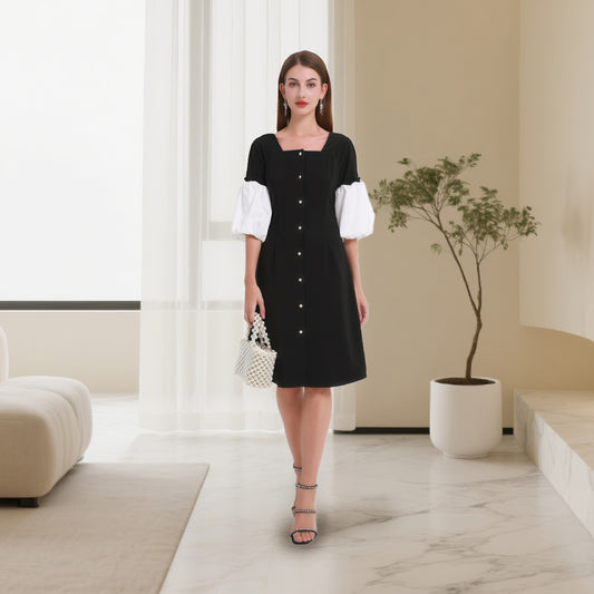 Deenadourdour® Voorname en elegante jurk in Hepburn-stijl