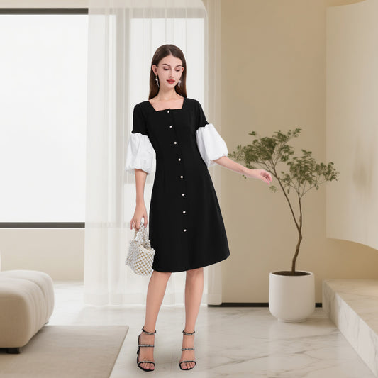 Deenadourdour® Voorname en elegante jurk in Hepburn-stijl