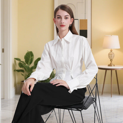 Deenadourdour® Casual Woon-Werk Overhemd met Getailleerde Pasvorm